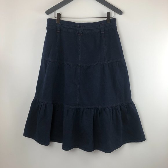 NEW Veronica Beard Lennon Tiered Denim Jean Skirt Size 14 SOLD OUT ONLINE - Picture 9 of 16